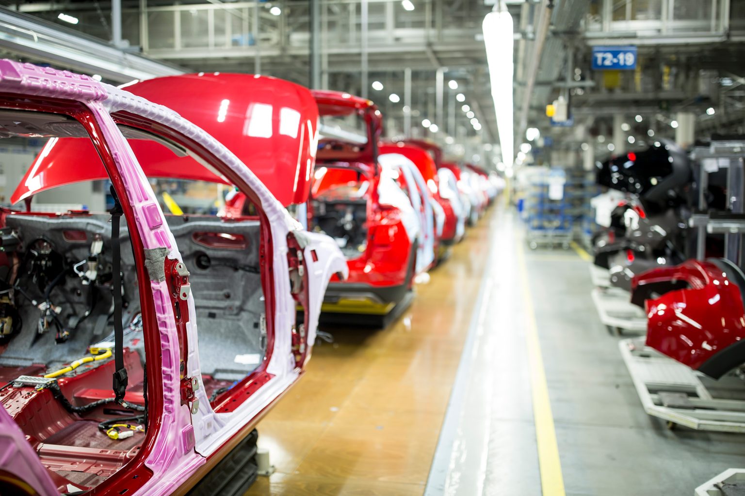 Car factory not in production